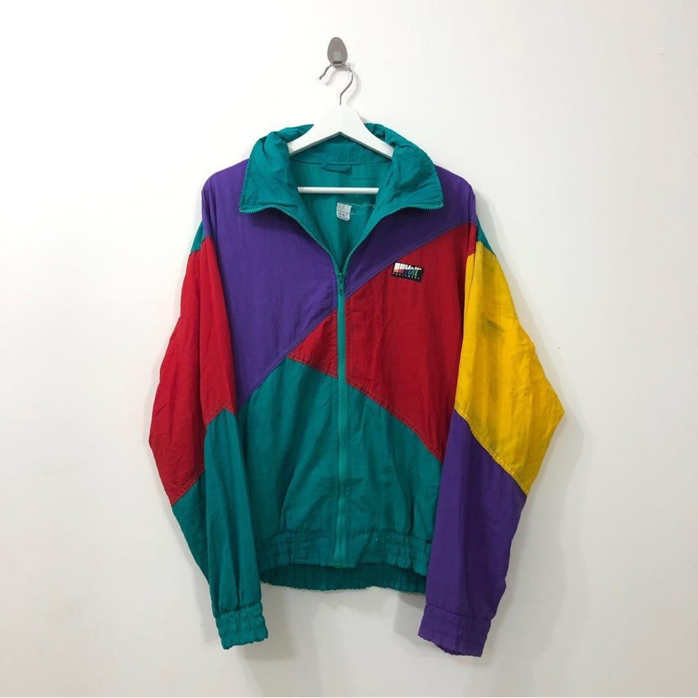 Vintage Colorblock Volt Windbreaker Jacket
